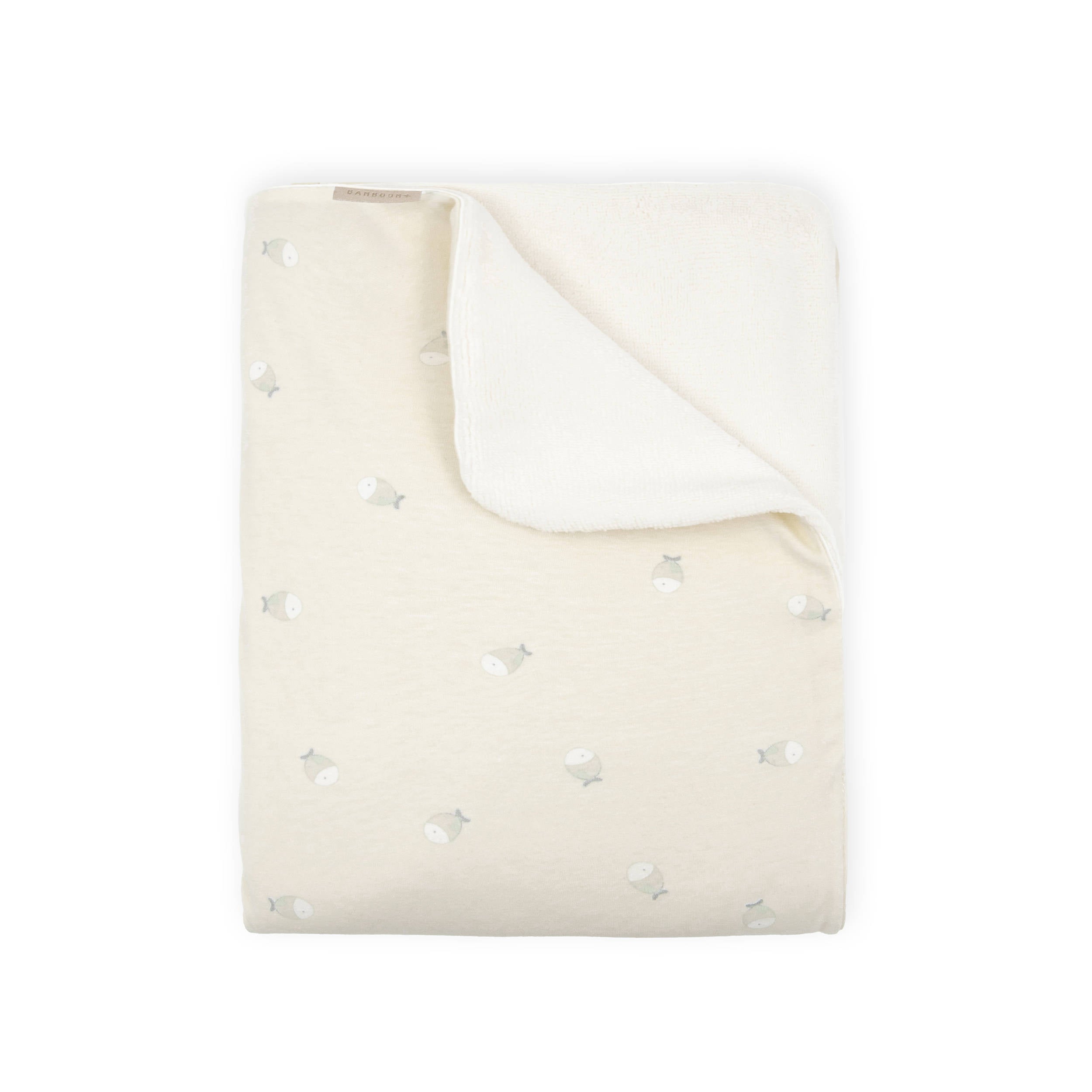 bamboom-coperta-jersey-culla-spugna-peluche-fishes-242 image 1