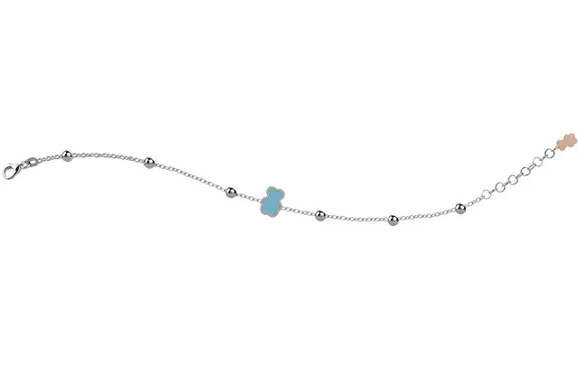 nanan-bijou-bracciale-in-argento-con-orso-turchese image 1
