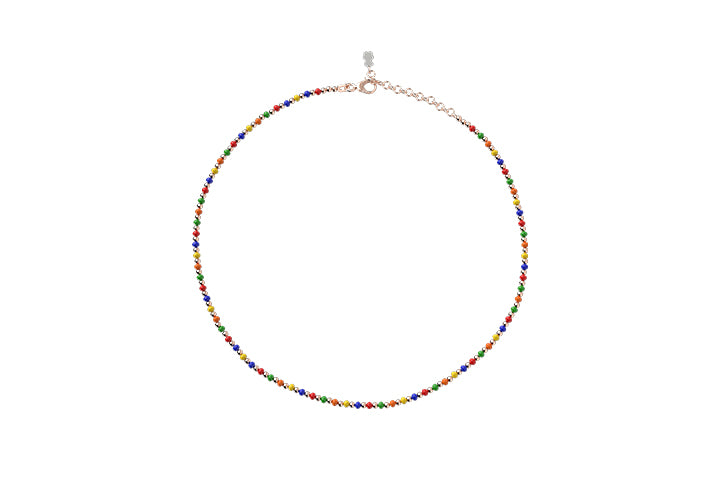 nanan-girocollo-multicolor-oro-rosa-collana-bimbi image 1