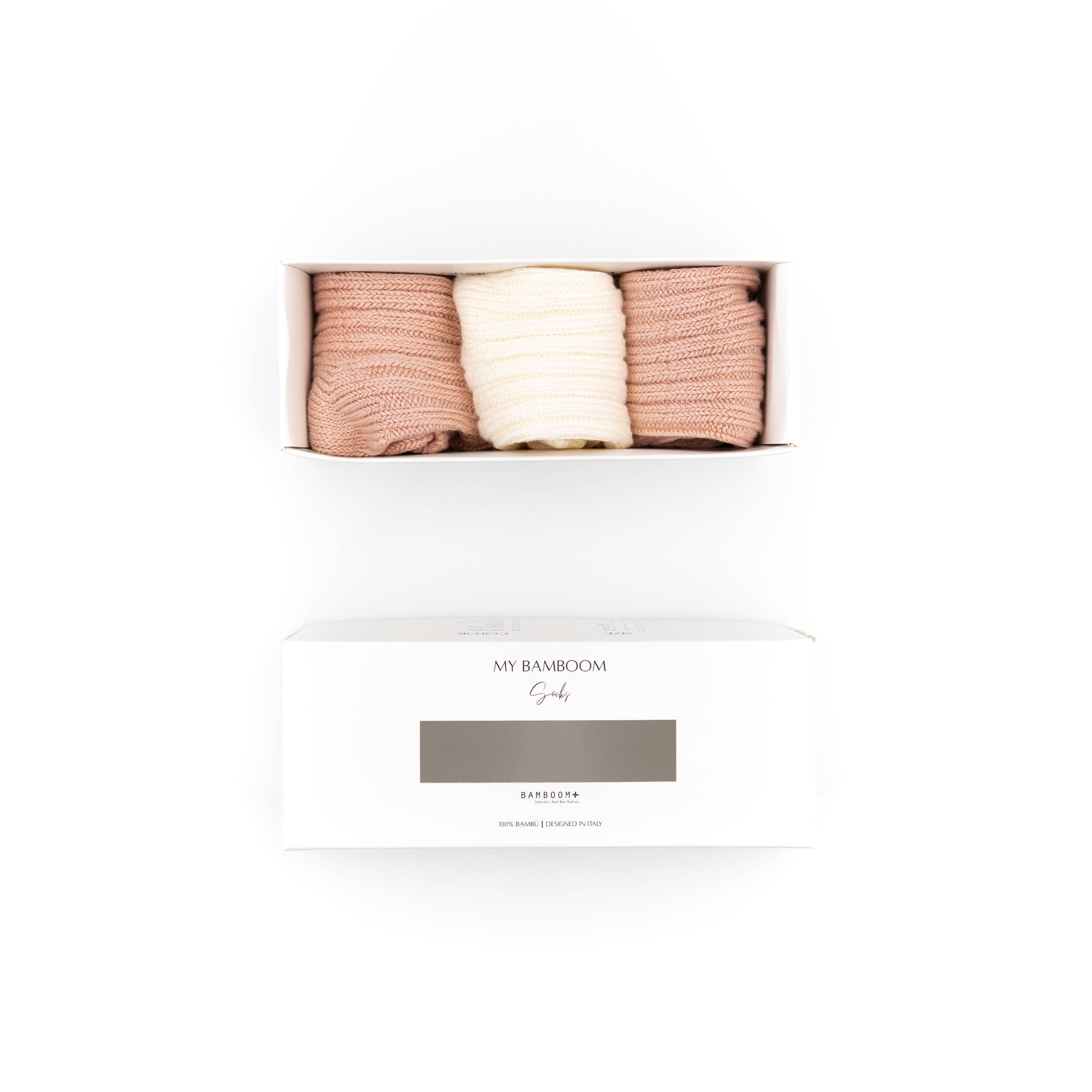 bamboom-3pc-gift-box-calze-spesse-bamboo-neutral-pink-47 image 1