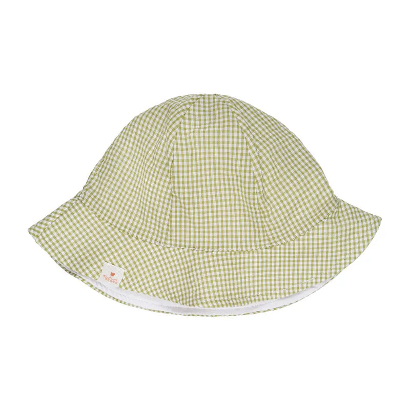 nanan-cappello-pescatora-vichy-verde-neonato image 1