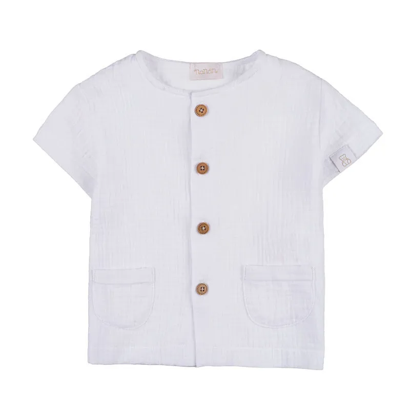 nanan-t-shirt-con-tasche-e-bottoni-frontali image 1