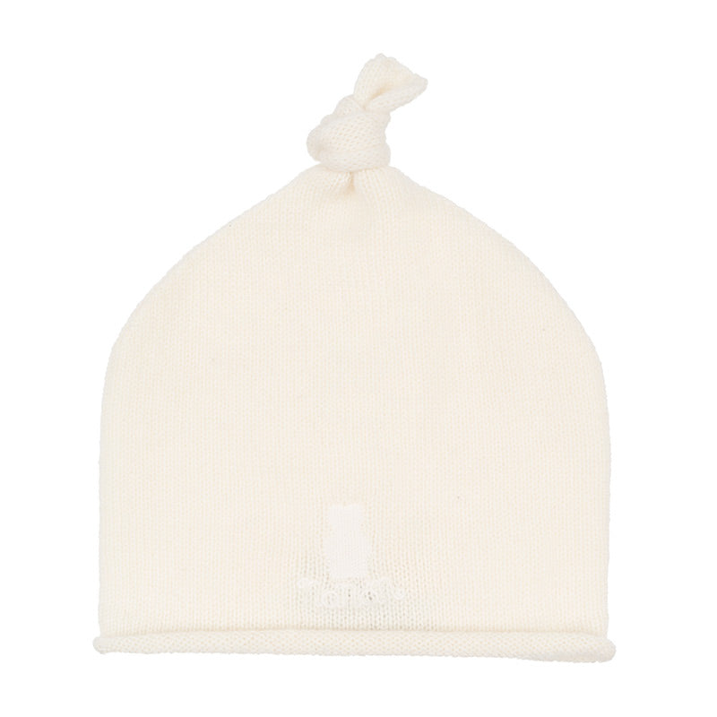 nanan-berretta-in-cashmere-con-orsetto-e-nodino image 1