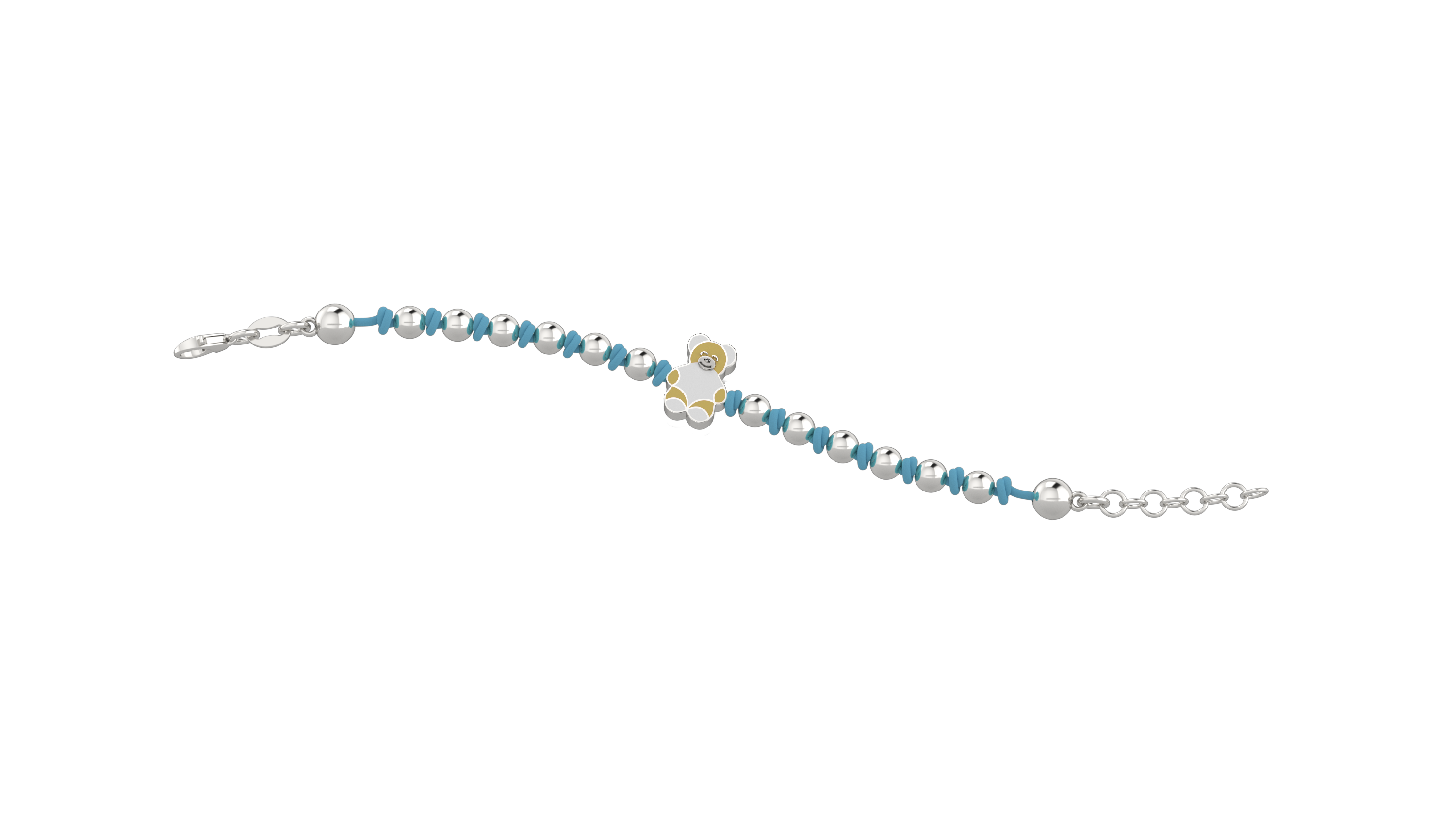 nanan-bracciale-nodino-ag-925-con-orsetto-tato-azzurro image 2