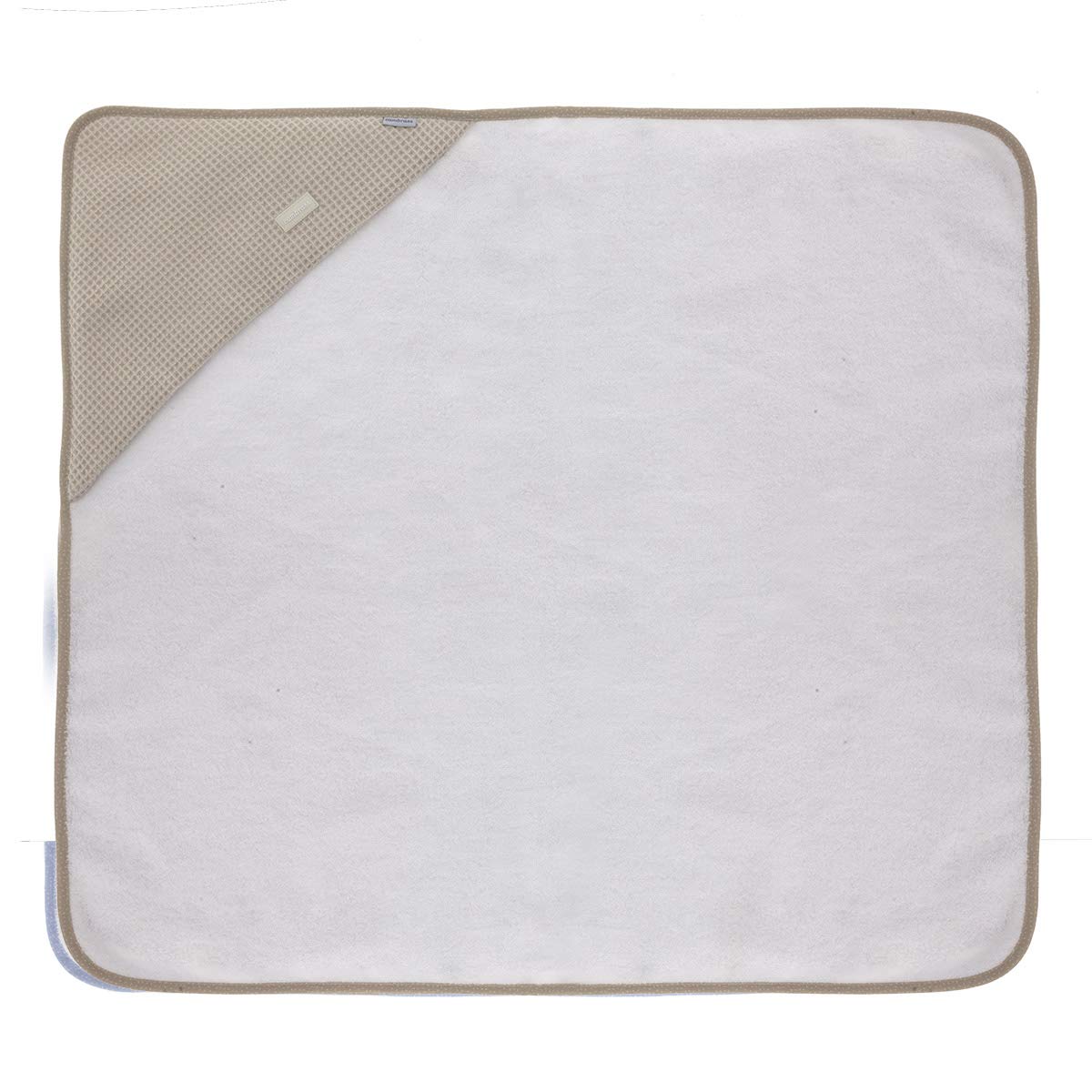 cambrass-accappatoio-mantellina-neonato-100x100-cm-beige-cielo image 2