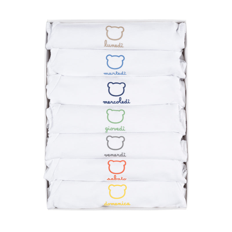 nanan-scatola-body-della-settimana-set-7-body-neonato-idea-regalo image 4