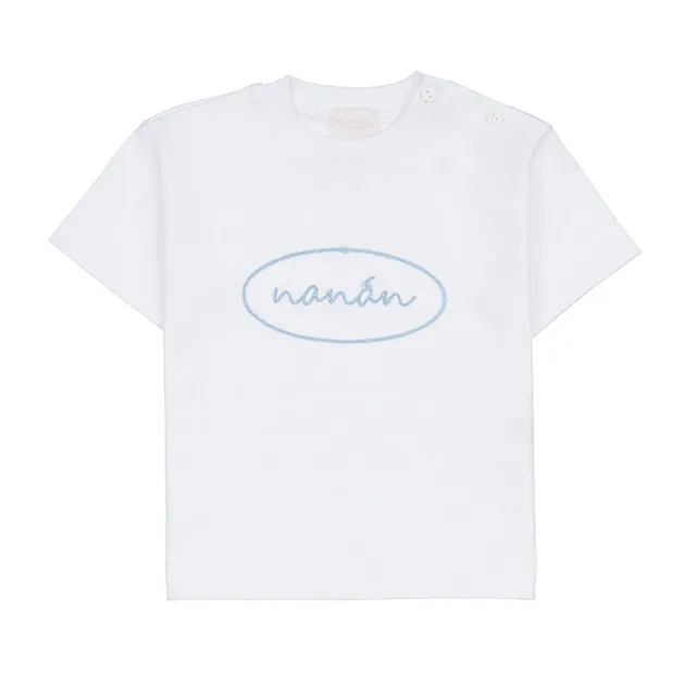 nanan-t-shirt-con-scritta-nanan-e-bottoncini-neonato image 1