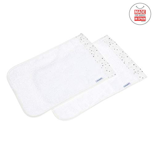 cambrass-43355-set-2-asciugamani-astra-grigio-25x35-cm-bavette-neonato-tencel image 7