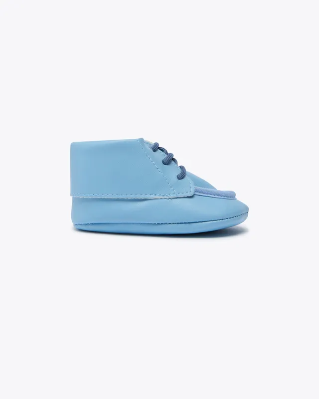 nanan-scarpina-azzurra-in-ecopelle-per-neonato image 1