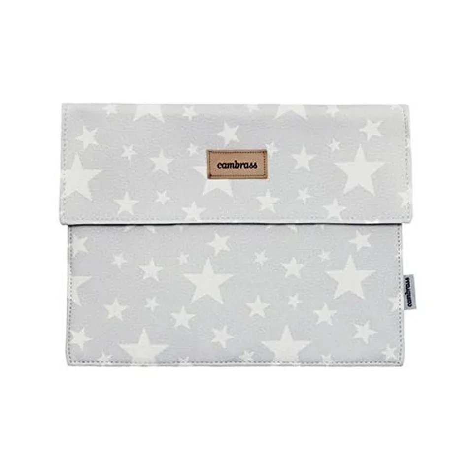 cambrass-toile-portadocumenti-bebe-grigio-17x25-cm-organizer-sanitario image 1
