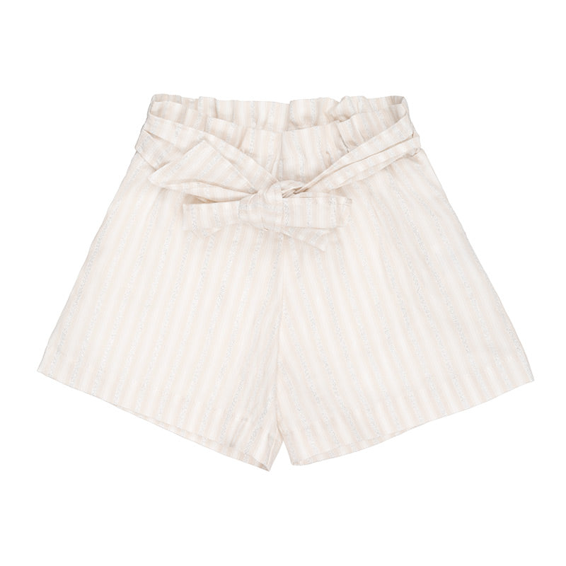 nanan-shorts-a-righe-panna-con-fiocco image 1