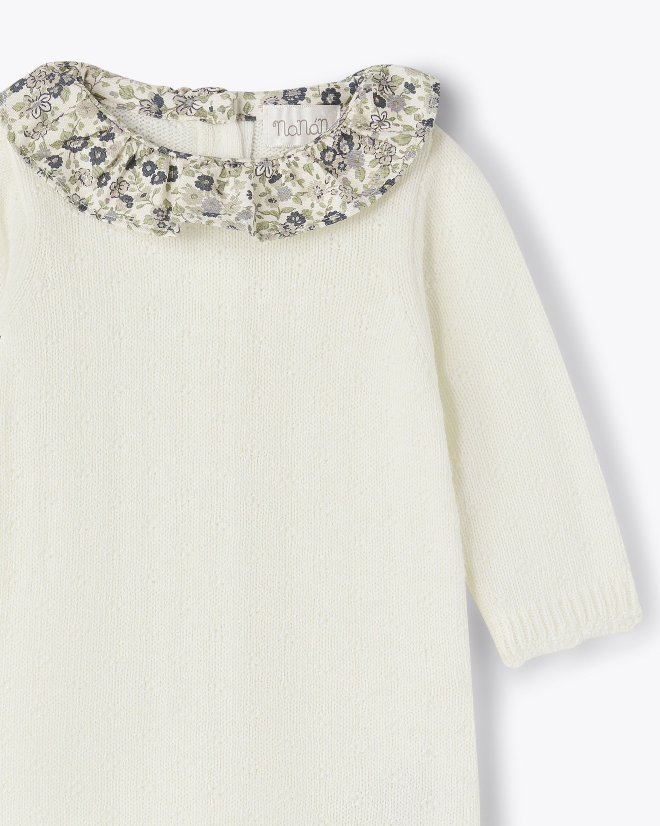 nanan-tutina-avorio-in-filo-traforato-misto-cashmere-con-colletto image 3