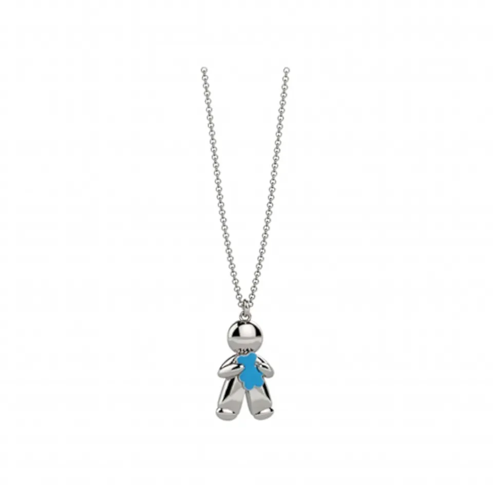 nanan-tato-s-baby-ciondolo-in-argento-con-orsetto-azzurro image 1
