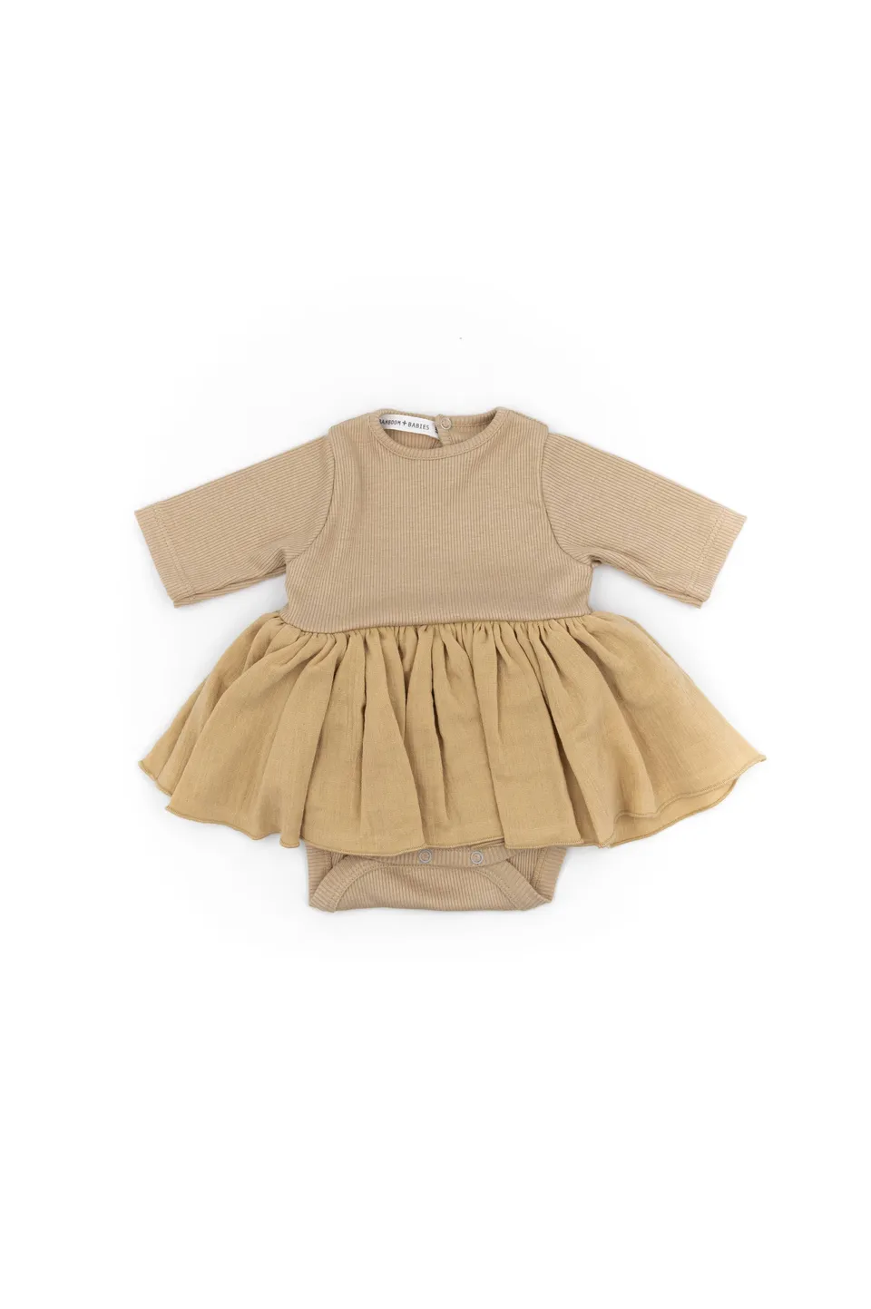 bamboom-body-vestito-bimba-cammello-62-sabbia image 1