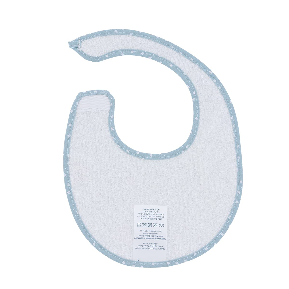 cambrass-bavetta-rotonda-velcro-forest-azzurro-16x19x1-cm image 2