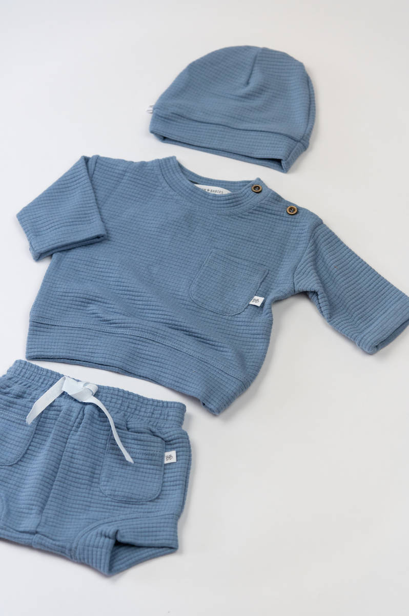 bamboom-maglia-nido-d-ape-blu-086 image 3