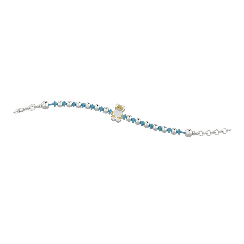 nanan-bracciale-nodino-ag-925-con-orsetto-tato-azzurro image 1