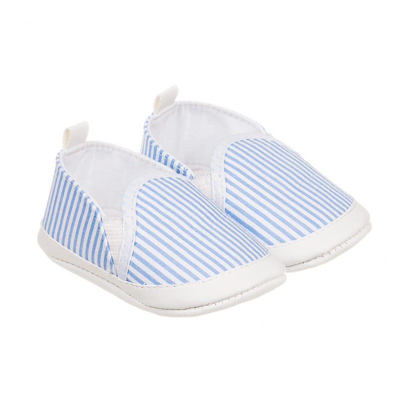 nanan-scarpine-neonato-tessuto-a-righe-azzurre image 2