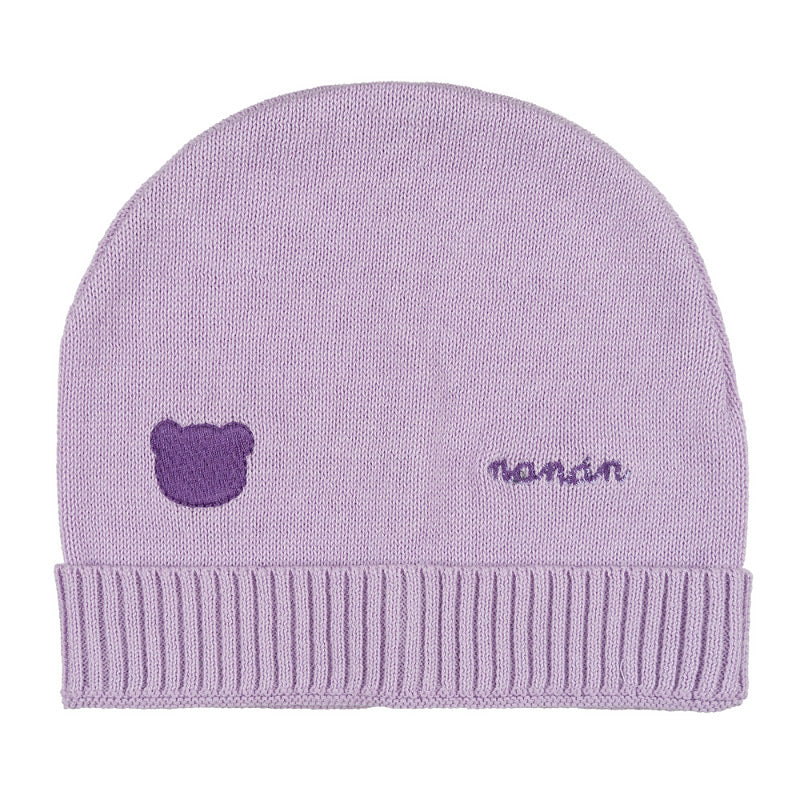 nanan-berretta-in-filo-con-orsetto-ricamato-cappellino-neonato image 1