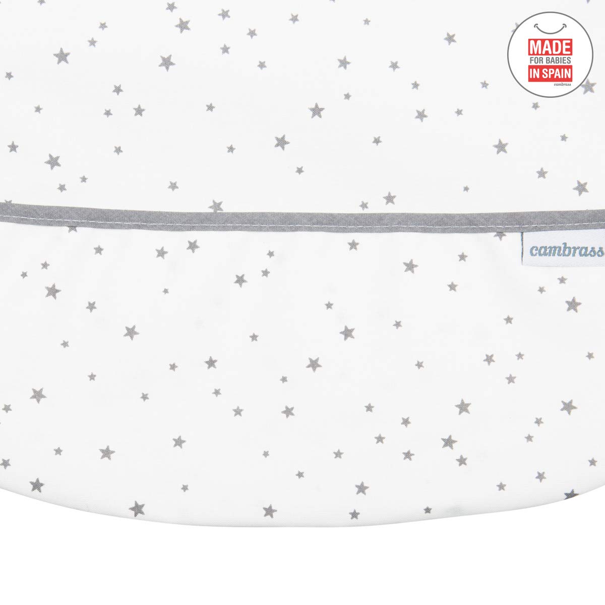 cambrass-bavaglino-quadrato-pvc-astra-grigio-star-28x36-cm image 3