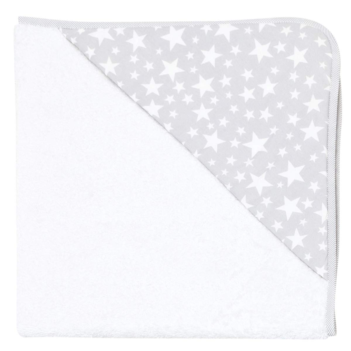 cambrass-35074-accappatoio-neonato-80x80-cm-star-gray-in-tencel image 1