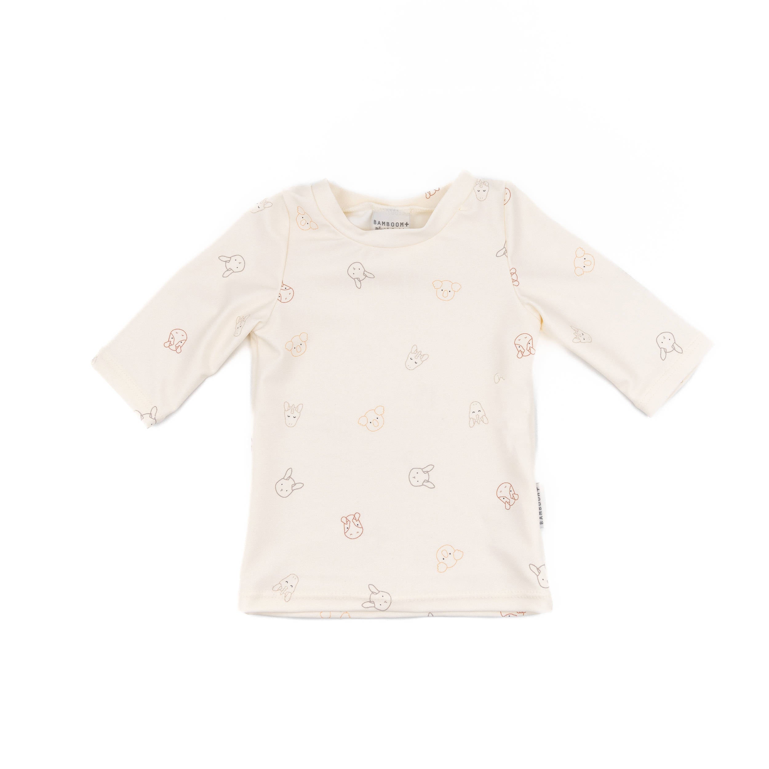 bamboom-t-shirt-mare-maniche-3-4-uv50-bimbo-animal-friends-236 image 1