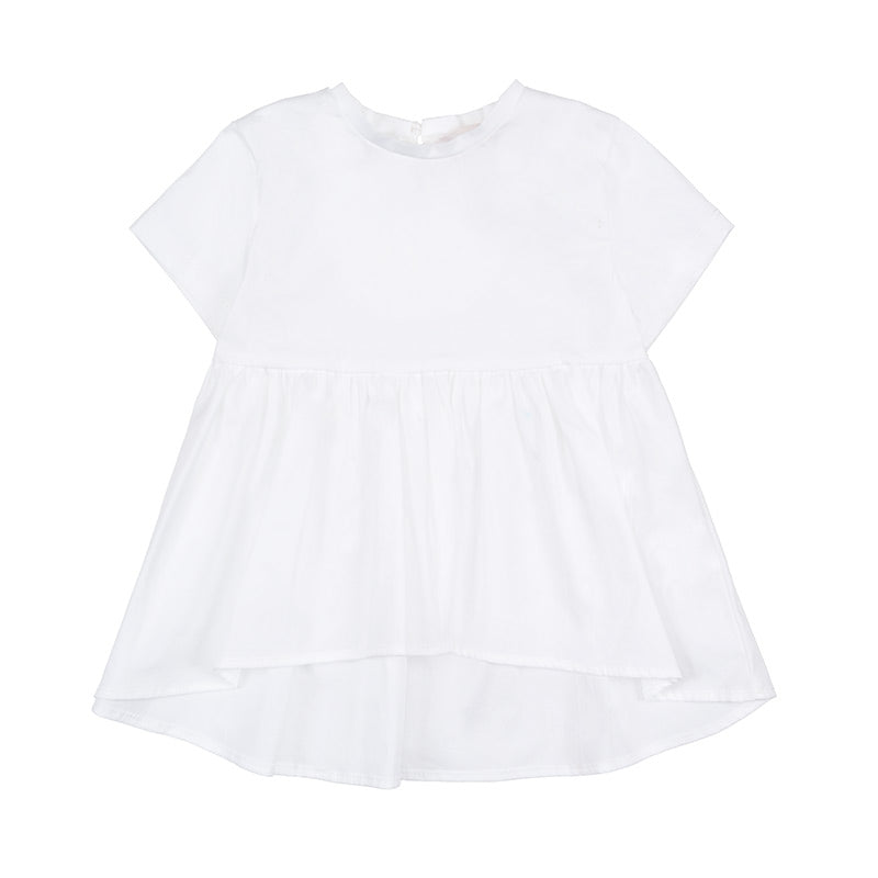 nanan-t-shirt-bianca-bimba-con-zip-invisibile-posteriore image 1