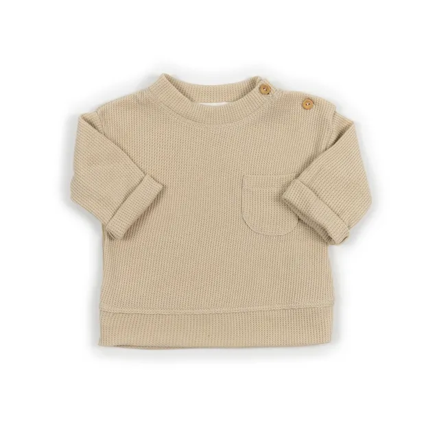 bamboom-maglia-bimbo-almond-cream-273-jersey-waffle image 1