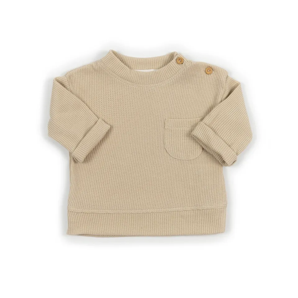 bamboom-maglia-bimbo-almond-cream-273-jersey-waffle image 1
