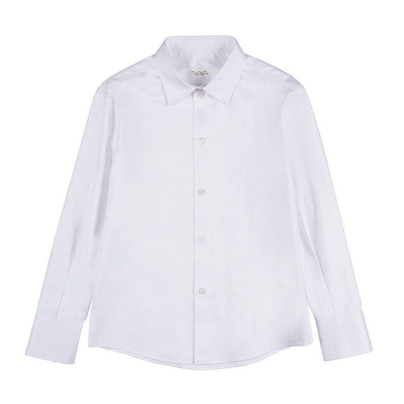 nanan-camicia-bianca-maniche-lunghe-made-in-italy image 1