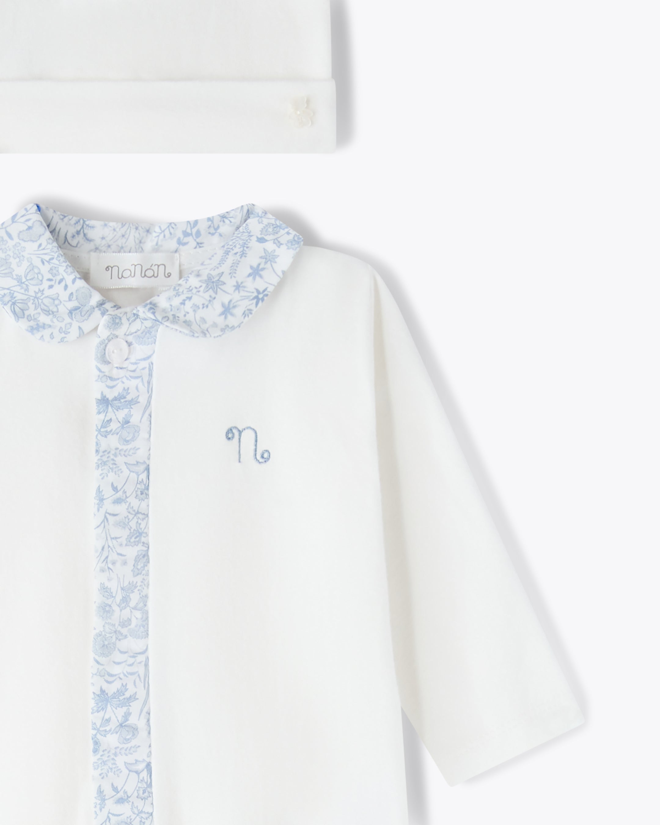 nanan-tutina-berretta-avorio-jersey-liberty-azzurro image 3