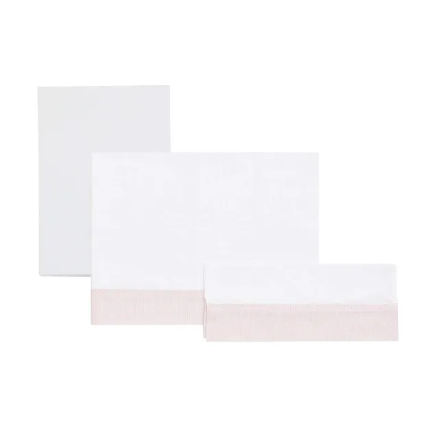 cambrass-set-lenzuola-lettino-3-pz-120x180-cm-rosa-star image 1