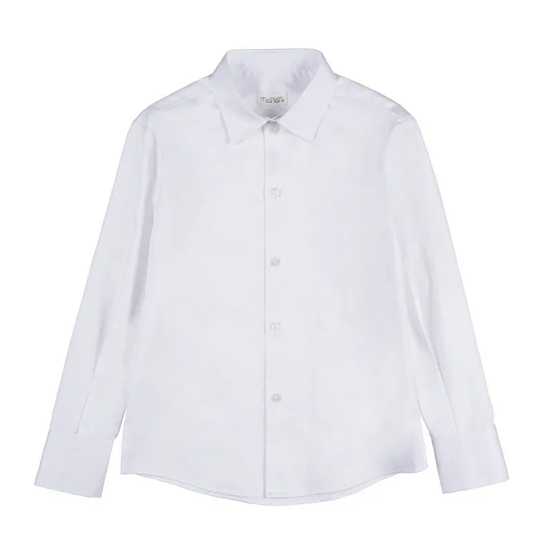 nanan-camicia-bianca-maniche-lunghe-made-in-italy image 1