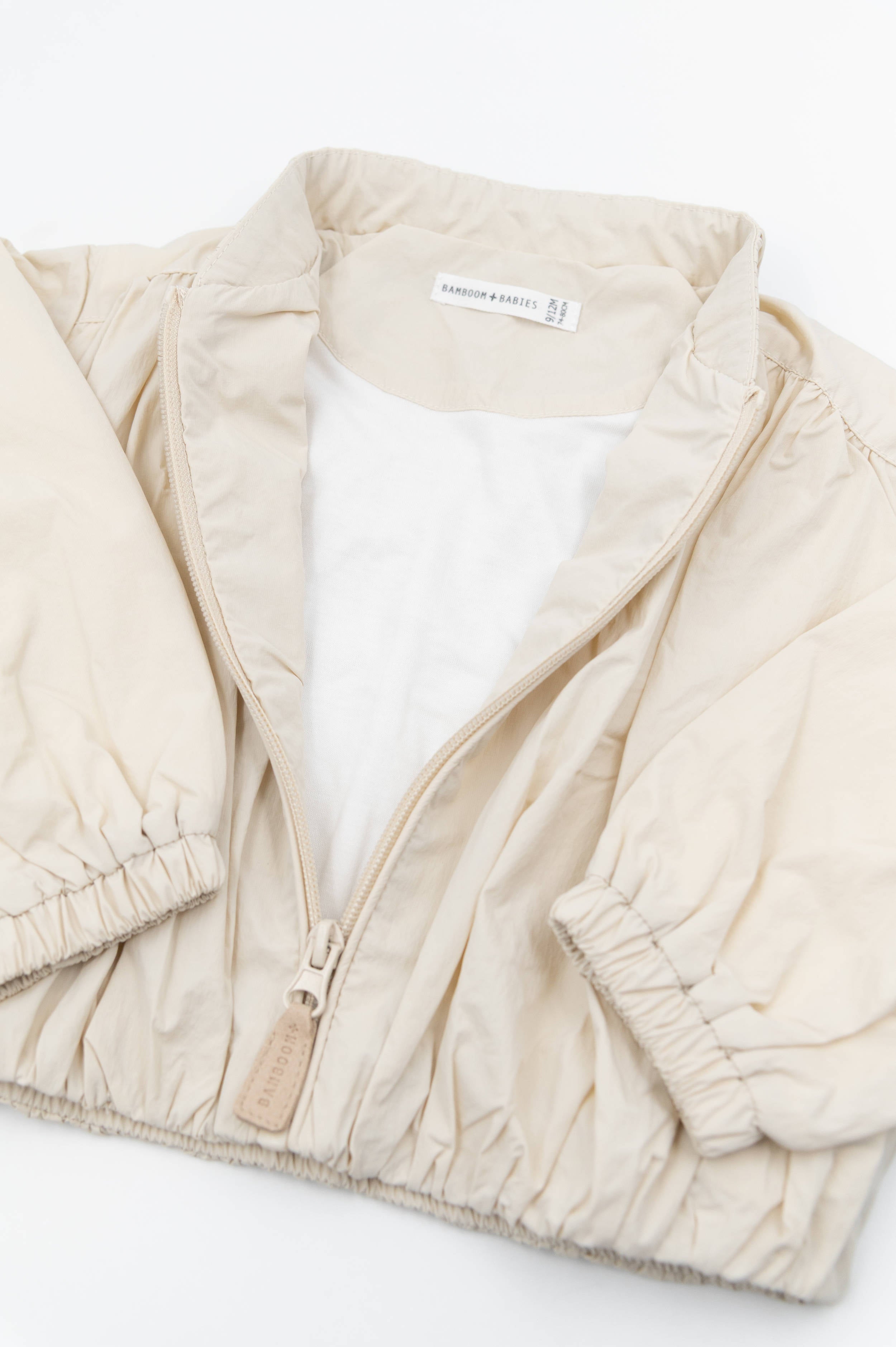 bamboom-giacca-bimba-almond-cream-273-giacca-leggera-antivento image 2