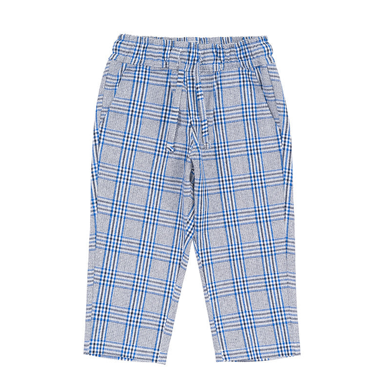 nanan-pantalone-scozzese-blu-con-coulisse image 1