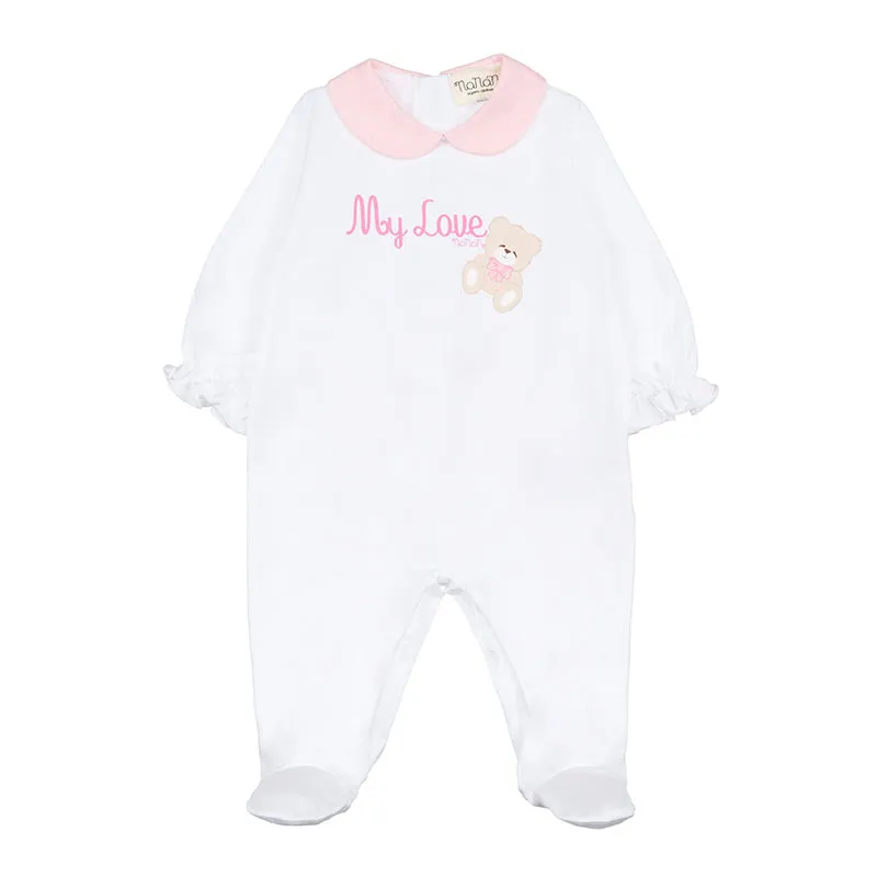 nanan-my-love-tutina-neonato-con-colletto-e-orsetto image 1