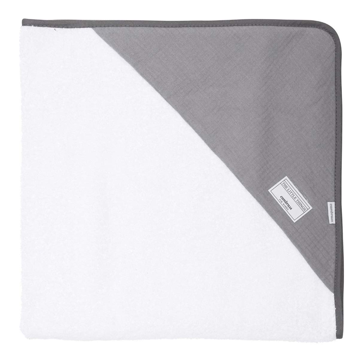 cambrass-43300-accappatoio-neonato-astra-grigio-80x80-cm image 1