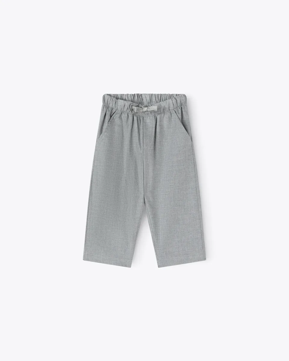nanan-pantalone-grigio-in-caldo-twill-con-coulisse image 1