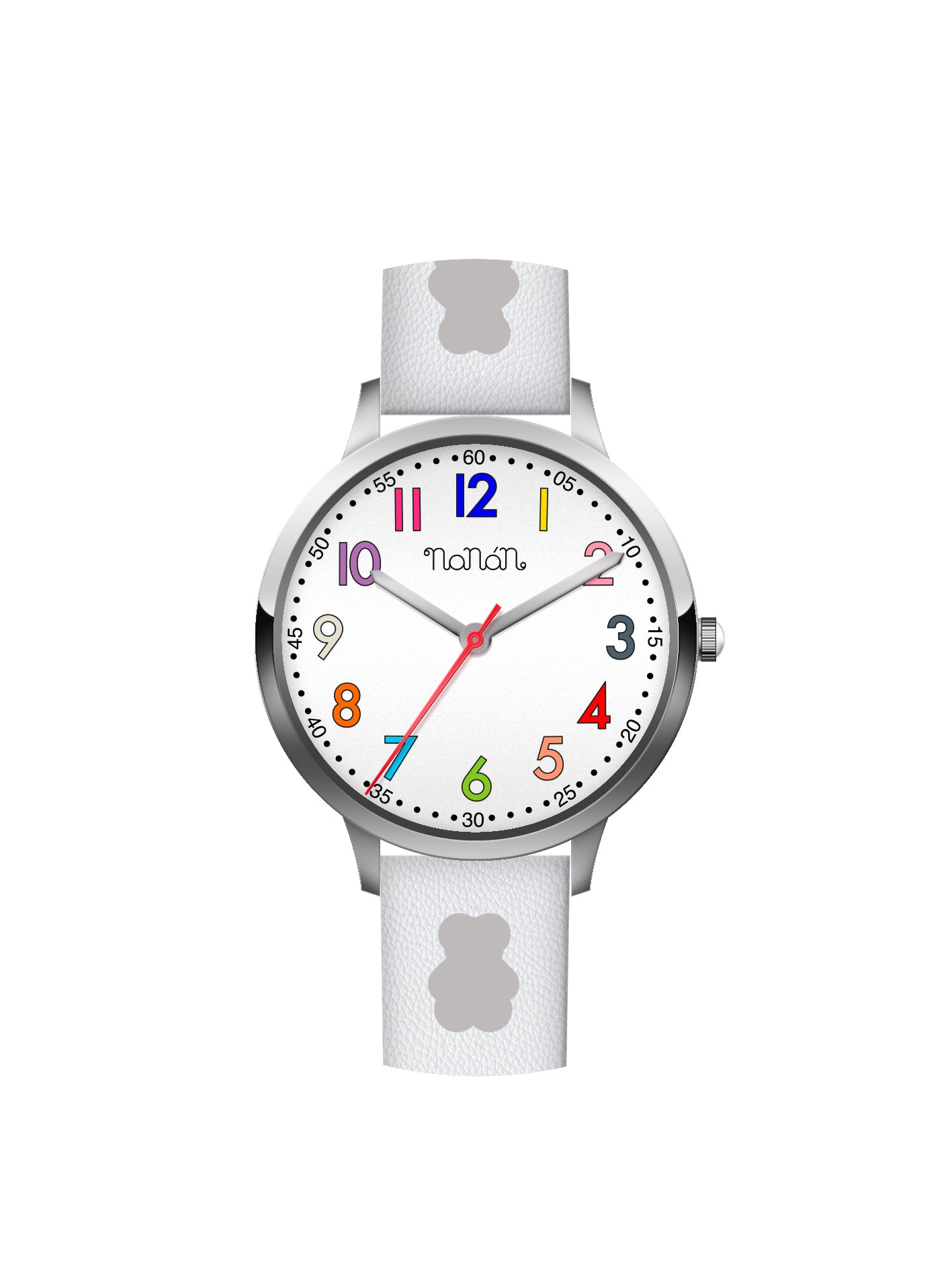 nanan-orologio-bambino-bianco-silver-tato image 1