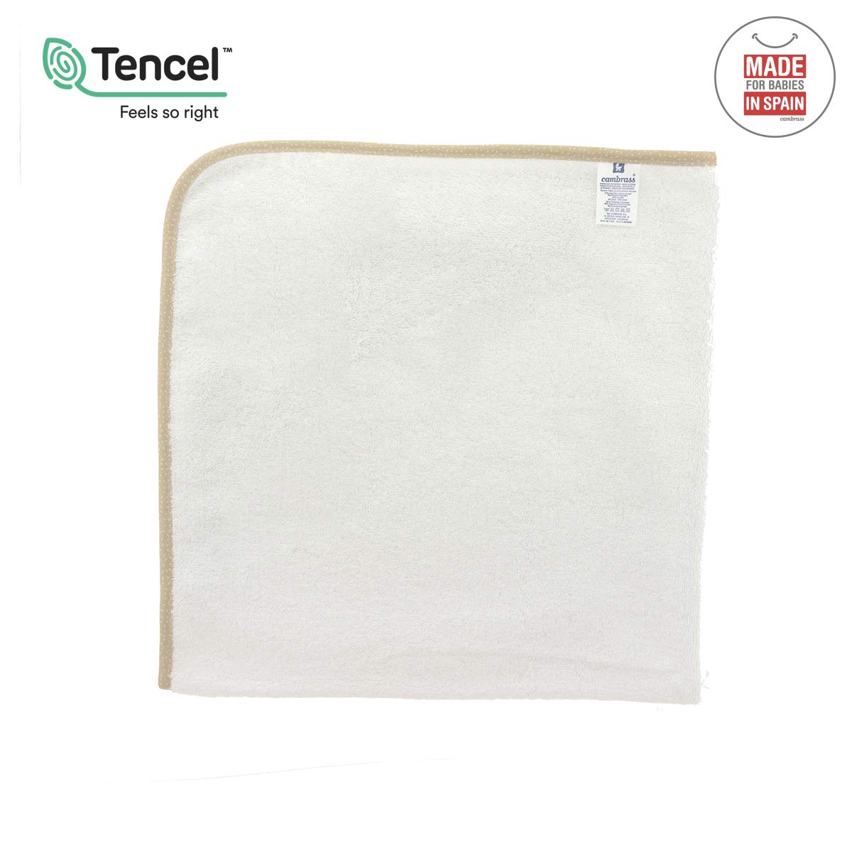 cambrass-accappatoio-mantellina-neonato-100x100-cm-beige-cielo image 4
