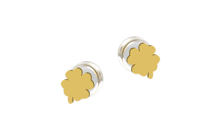 nanan-orecchino-quadrifoglio-oro-9kt-gioiello-prima-infanzia image 2