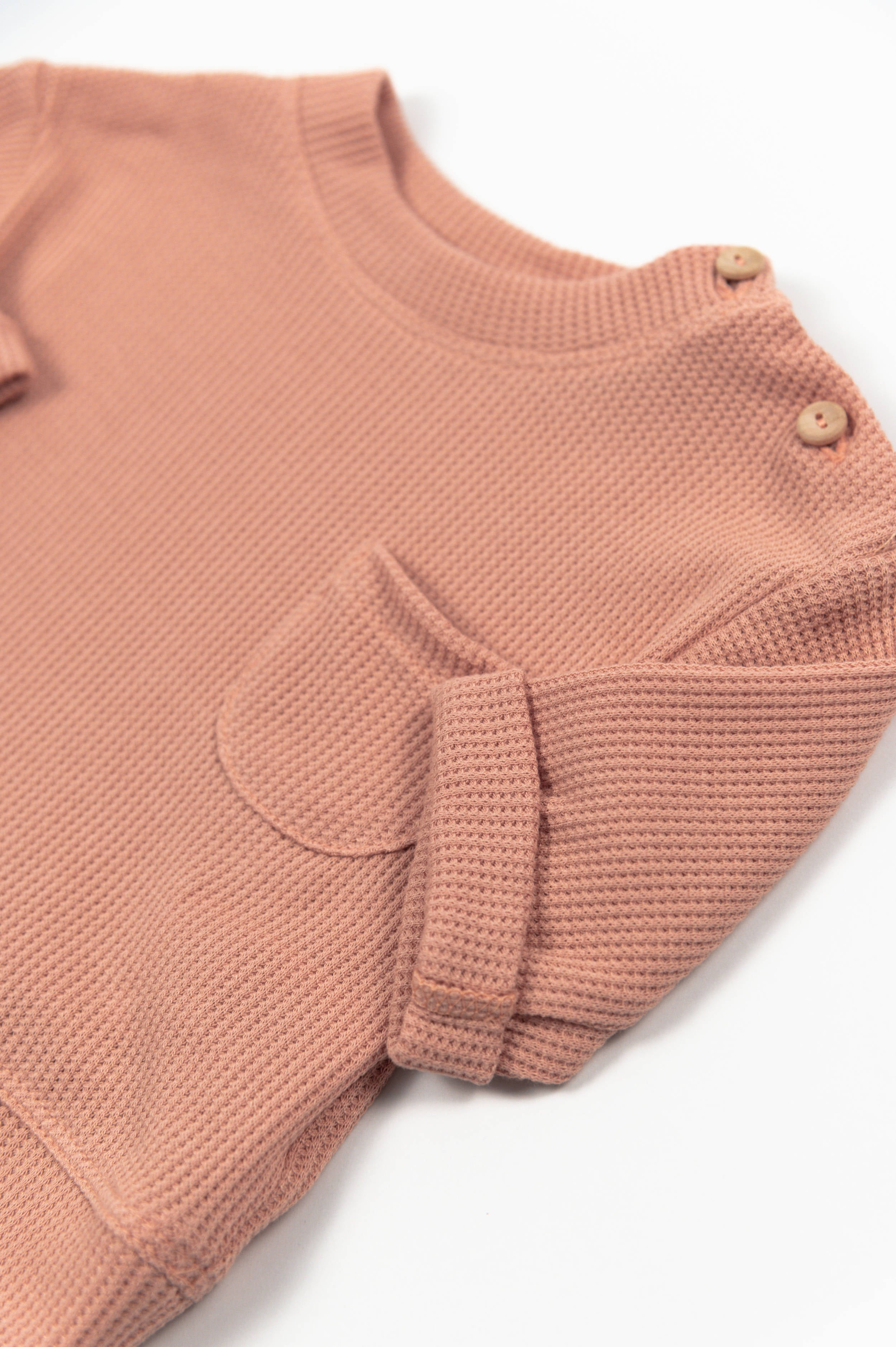 bamboom-maglia-bimbo-coral-276-jersey-waffle image 2