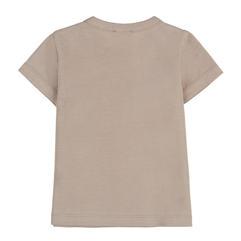 nanan-t-shirt-in-jersey-marrone-con-apertura-spalla image 2