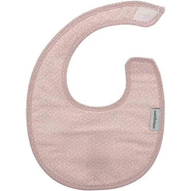 cambrass-bavaglino-tondo-velcro-sky-rosa-pioggia-16x19-cm image 1