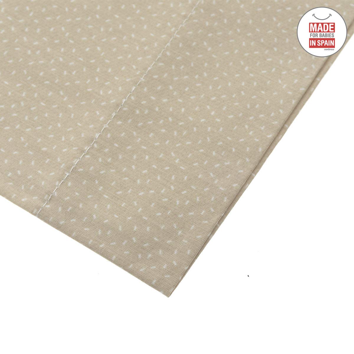cambrass-set-3-pezzi-lenzuola-culla-cestone-80x120-cm-sky-beige image 2