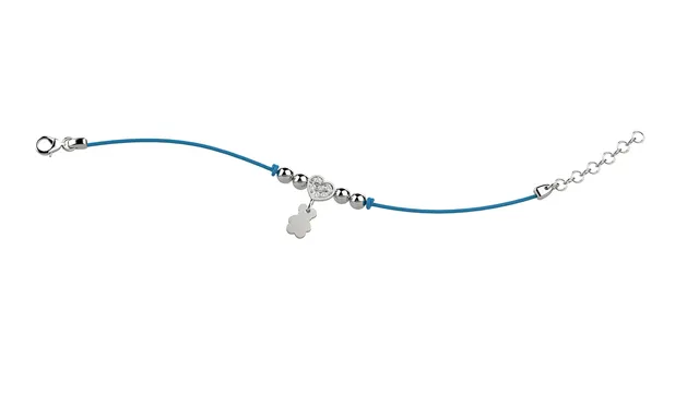 nanan-bijou-bracciale-argento-cuore-brillantini-laccio-azzurro image 1