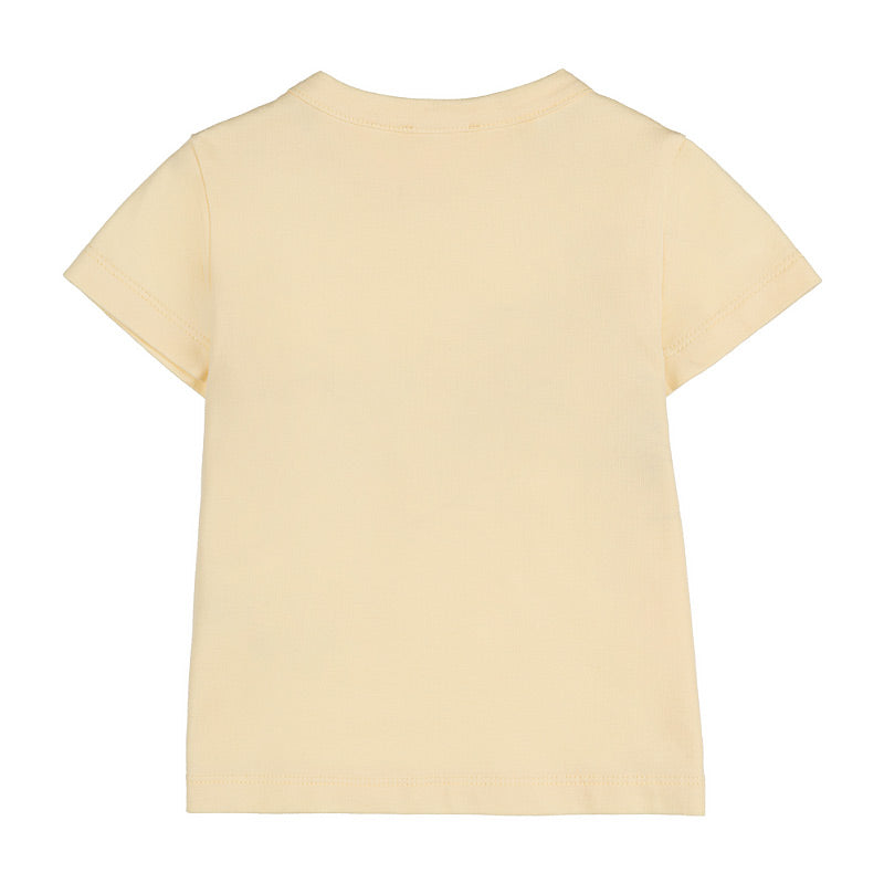 nanan-t-shirt-in-jersey-gialla-con-apertura-sulla-spalla image 3