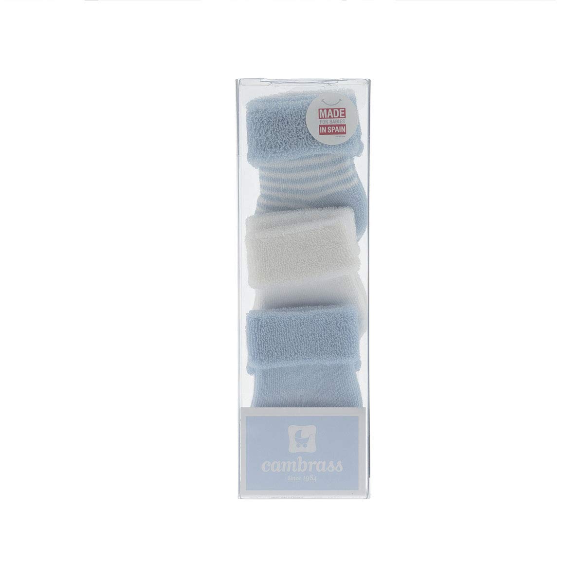 cambrass-calzini-neonato-celeste-tinta-unita-0-mesi image 6