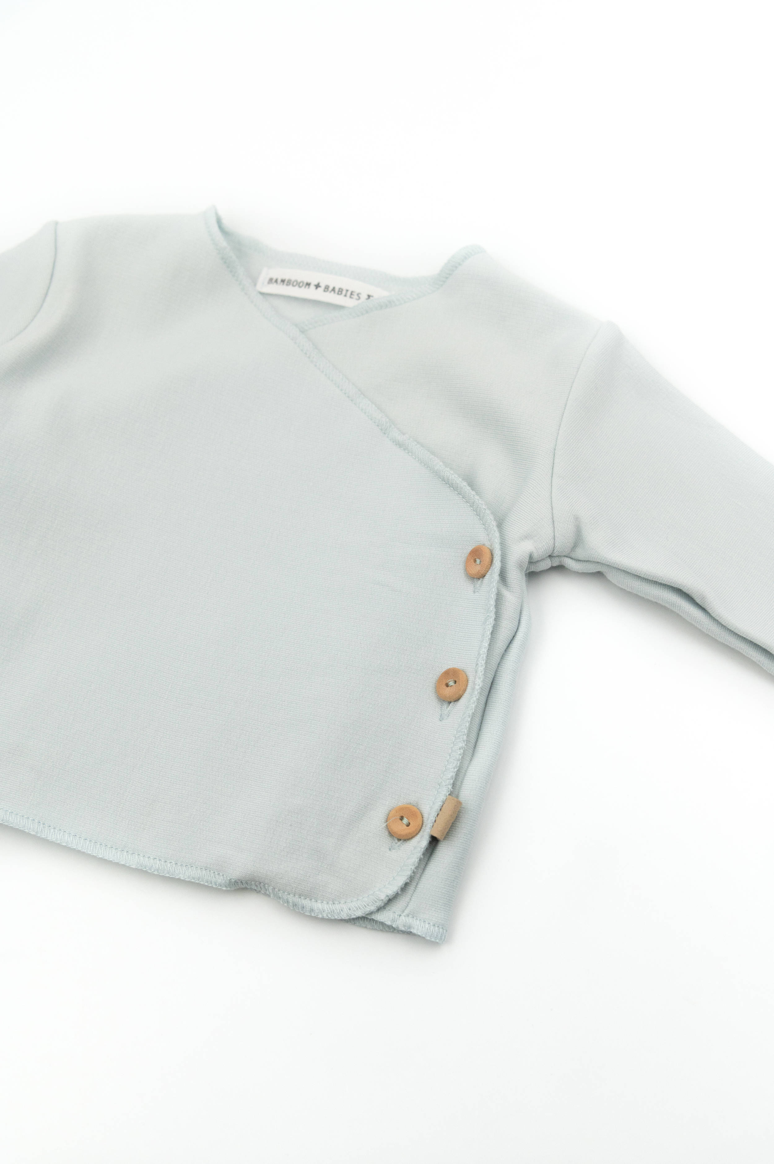 bamboom-twinset-neonato-maglia-incrociata-pantaloncini-sky-grey-352 image 2