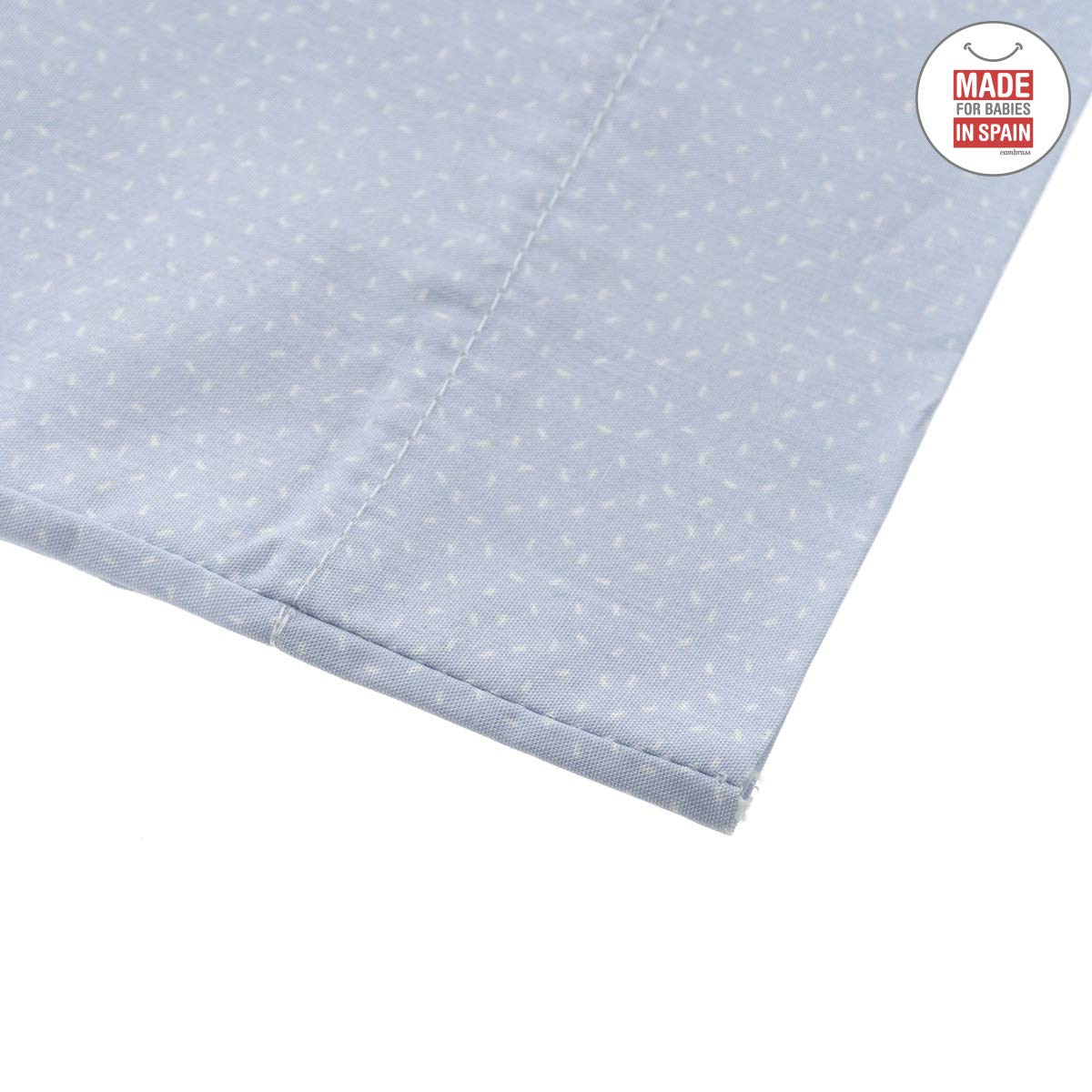 cambrass-set-3-pezzi-lenzuola-carrozzina-80x120-cm-sky-blue-cotone image 2